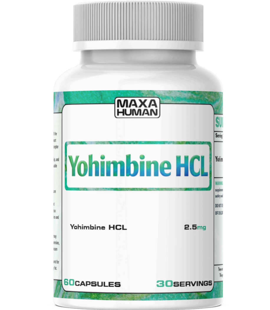 Yohimbine HCL (2.5mg) 60 Capsules - Alpha Receptor Fat Targeting Complex
