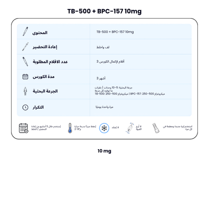 TB-500 + BPC-157 10mg New Dual Chamber Pen